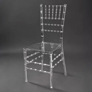 Chaises d'hôtel modernes en polypropylène polycarbonate Chiavari de style Tiffany, écologiques et personnalisées, pour hôtels, villas, salons - Product Image 1