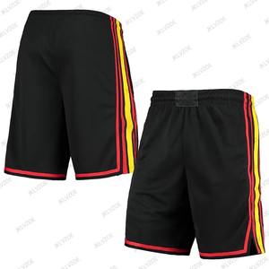 2024 nueva llegada de gran tamaño 100% algodón negro malla baloncesto pantalones cortos Hip Hop niños/adultos cintura elástica Fitness deportes al aire libre Pantalones - Product Image 1