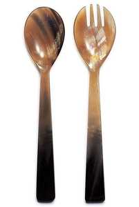 Cuchara de cuerno de buey de vaca hecha a mano con mango de resina, cuchara de servicio de restaurante de nuevo diseño de alta calidad, artesanías naturales de calidad - Product Image 4