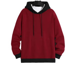 Sudadera con Capucha de Forro Polar de Manga Larga en Oferta, Colección de Invierno, Tinte Liso, 300g, Transpirable, Poliéster/Algodón, Corte Regular para Hombre - Product Image 1