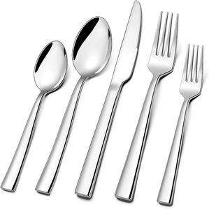 Silverware Cutlery Set Stainless Steel Tabletop Decor Home Kitchenware Restaurant and Wedding Usage <b>Flatware</b> Set - Product Image 5