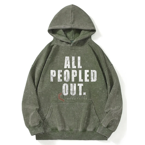 Custom Streetwear Pullover Sudadera con capucha unisex 90s Vintage Hip Hop Style Bold Graphic Design Hoodies Fabricante - Product Image 1