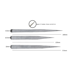 ชุดแหนบสแตนเลสป้องกันไฟฟ้าสถิตย์สำหรับการต่อขนตาอุปกรณ์แต่งหน้า - Product Image 5