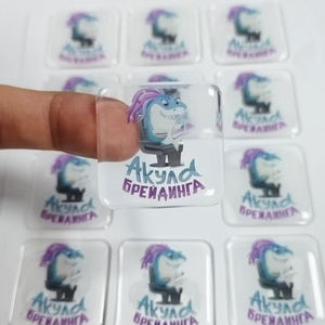 Pegatina de Resina Epoxi con Impresión a Todo Color Personalizada, Logotipo Personalizado, Pegatinas de Gel 3D con Efecto Domo - Product Image 2