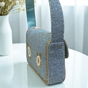 Sac à bandoulière classique en coton perlé cadeau de mariage pochette et sac à main à la mode artisanal coloré par HUSSAIN CRAFTS - Product Image 1