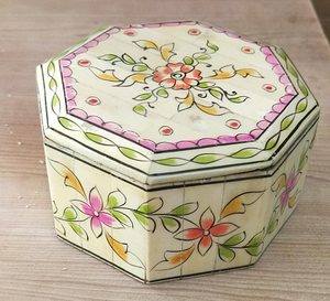 Caja de joyería de almacenamiento de incrustaciones de hueso hecha a mano para decoración del hogar cajas de almacenamiento de joyería de cuerno y MDF de alta calidad superventas - Product Image 4