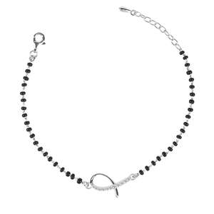 NOVAMART Fine Lia Hand Mangalsutra <b>Bracelet</b> 925 Sterling Silver Fine Charm Wholesale Export - Product Image 1