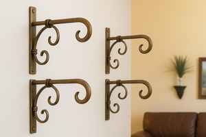 Rustic Wood and <b>Black</b> Iron <b>Lanterns</b> - Product Image 4