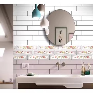 กระเบื้องผนังเคลือบเซรามิกดิจิตอลพิมพ์อิงค์เจ็ทกันน้ำรับประกันตลอดอายุการใช้งานสำหรับห้องโถงกลางแจ้งห้องน้ำ - Product Image 1