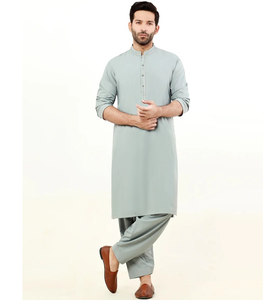 Shalwar Kameez de Algodón Personalizado para Hombre, de Alta Calidad, Secado Rápido, Sin Arrugas, para Todas las Temporadas, Boda, Corte Regular, Casual - Product Image 2