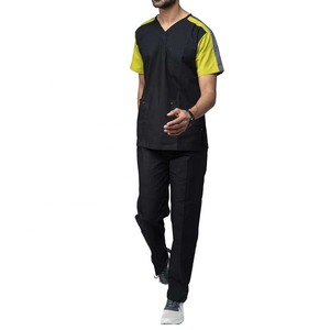 2025 amical multi poche docteur gommage costume en gros vêtements de travail docteur été hommes gommage costume - Product Image 1