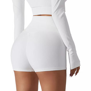 Oem Service Sexy Seamless One Piece Sets Women Sports Fitness <b>Yoga</b> Wear Gym <b>Shorts</b> Custom Logo <b>Yoga</b> Sublimation <b>Shorts</b> - Product Image 3