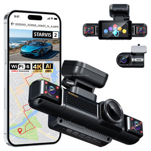 Caméra embarquée N300Pro 4 canaux avec capteur STARVIS 2, enregistrement avant 4K, arrière et intérieur 1080P, écran tactile 3 pouces, GPS intégré et moniteur de stationnement - Product Image 1