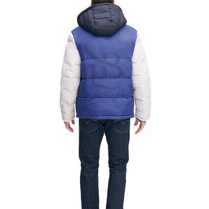 Venta al por mayor personalizado hombre invierno blanco abajo chaqueta de alta calidad estilo de moda de talla grande chaqueta acolchada personalizada hombres chaqueta acolchada - Product Image 5