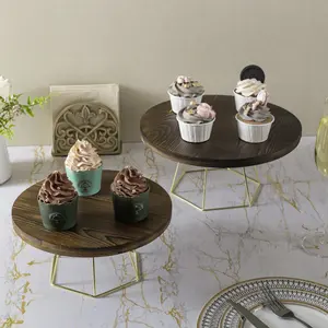 Handmade Elegant Vintage Cake Stand for Reception Dessert Table Metal Cake Stand for Party <b>resin</b> epoxy mold big wholesaler - Product Image 2