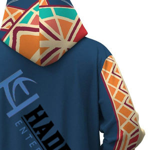 Sweat-shirt surdimensionné de qualité, vente en gros, couleur personnalisée et Logo, sweats à capuche pour hommes, impression par Sublimation et uni - Product Image 4