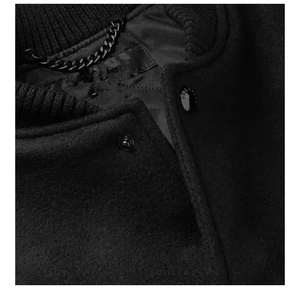 Chaqueta Deportiva de Invierno Informal para Hombre, de Calidad Personalizada, con Capucha, Logotipo Bordado, Estilo Urbano, Holgada, de Lona Transpirable - Product Image 2