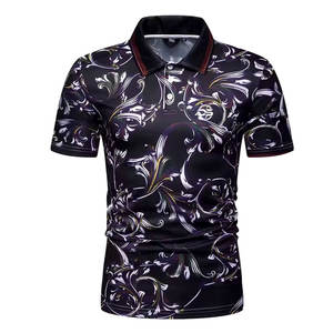 Vente en gros T-shirt de golf imprimé 100% coton pour hommes brodé sur mesure Nouveau modèle en fibre de bambou pour polos pour hommes - Product Image 1