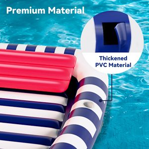 Premium Inflatable <b>Pool</b> Lounger Float Water Sprinkler 80x66 Large <b>Tanning</b> Bed for Adults Kids Summer Lake Beach Party Gift - Product Image 3
