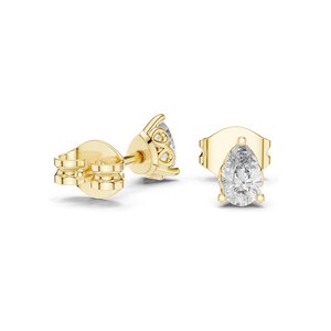 ต่างหูเพชรแล็บ 0.5 กะรัต สำหรับผู้หญิง ความใส VVS-VS EF  ทอง 18KT, 14KT, 10KT และเงิน 925  ทองชมพู, ทองเหลือง, ทองขาว - Product Image 4