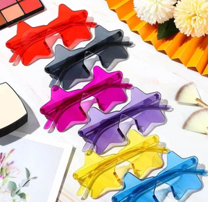 Simpatici occhiali da sole a forma di stella per uomini e donne per piscina e feste - Product Image 4