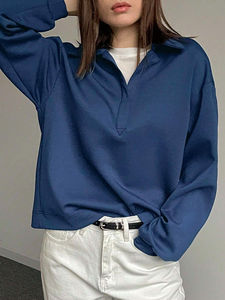 เสื้อสเวตเชิ้ตคอกลมลำลองสำหรับผู้หญิงฤดูหนาว สั่งทำพิเศษพร้อมโลโก้ด้านหน้า ระบายอากาศได้ดีและไม่หดตัว ราคาขายส่งสมเหตุสมผล - Product Image 5