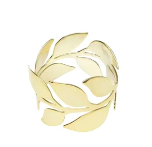 Premium Standard Quality Gold-Colored Brass Napkin <b>Rings</b> Wedding Party Ware Newest Design Wire Mesh Napkin <b>Rings</b> - Product Image 5