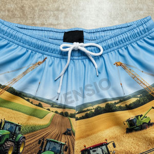 Usine Directe Personnalisé En Gros Rugby Footy Shorts Avec Poches Casual Hommes Femmes 100% Polyester Rugby Shorts - Product Image 3