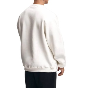 Sweat-shirt à col rond brodé de haute qualité pour homme, sweat-shirt unisexe, logo personnalisé, 100% coton, sweat-shirt à col rond vintage vierge - Product Image 2