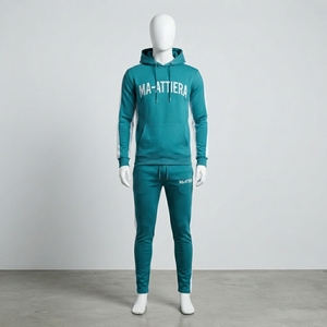 Conjunto Deportivo para Hombre, Sudadera con Capucha Colorblock, Pantalones Jogger, Ropa Deportiva para Entrenamiento, Gimnasio, Fitness, Conjunto Premium - Product Image 1