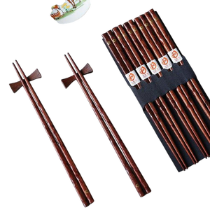 Custom <b>Chopsticks</b> High Quality Wooden Creative Restaurant Flatware Disposable Wooden <b>Chopsticks</b> <b>Set</b> In Affordable Price - Product Image 6