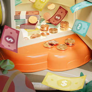 Hucha de alta calidad con forma de casa de hongos, linda caja de ahorro de monedas con diseño de número de cajero automático y forma de panda - Product Image 1