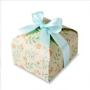 부드러운 색상 디자인 파스텔 탑 오픈 페이퍼 보드 상자 선물 상자 생일 결혼식 휴일 이벤트 파티 용품