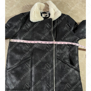 Wholesale 2023 Women's Genuine Shearling Sheepskin Winter <b>Jacket</b> Embroidered New Outerwear Breathable Feature Plain Dyed Ribbon - Product Image 3