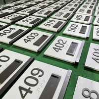 Plaques de porte personnalisées en gros pour numéros d'adresse, numéros de chambre d'appartement extérieurs, plaques de porte 3D