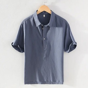 Vente en gros de t-shirts polo personnalisés avec motif uni, broderie de logo personnalisé, t-shirts en toile unis pour polo personnalisé - Product Image 3
