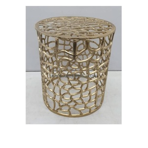 Table d'appoint en aluminium plaqué or Table d'appoint pour la maison et le bureau Table buvable à usage commercial pour la vente en gros de meubles de salon - Product Image 1