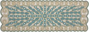 Christmas Decorative and Leaves Design <b>Beaded</b> Runner <b>Placemat</b> Dining Table Fancy Mat Handmade Decorative Runners for Wedding - Product Image 2