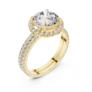 Tamaño personalizable exquisito diamante promesa anillo cristal diseño mejor regalo para mujeres - Product Image 2