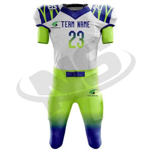 เสื้อเจอร์ซี่อเมริกันฟุตบอลชุดยูนิฟอร์มทีมคุณภาพพรีเมี่ยมพิมพ์ลายถ่ายเทความร้อนแบบกำหนดเองระบายอากาศสั้น - Product Image 2