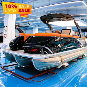 Nuevo estilo Kinocean Luxury Party Pontoon Boat para deportes acuáticos con certificado CE