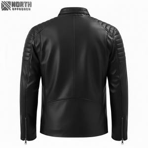 Offre Spéciale Nouveau Design Imperméable Logo Personnalisé Mode Décontracté en Cuir Hommes Vestes en Cuir Décontractées Hommes Veste en Cuir Garçons Vestes - Product Image 2