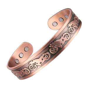 Stylish Fashionable Copper <b>Magnetic</b> Health Bracelet Therapeutic Wellness <b>Jewelry</b> Fashionable Copper <b>Magnetic</b> Health Bangle - Product Image 3