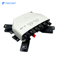 Kotak Sambungan Serat Optik PLC 10 Core SC/APC IP68 PC+ABS untuk Luar Ruangan FTTH