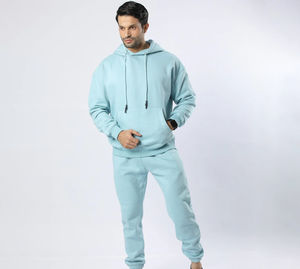 Survêtement de jogging pour hommes de marque personnalisée pantalons de survêtement baggy à capuche ensembles de survêtements évasés ensembles de pantalons de survêtement et de sweat à capuche pour hommes - Product Image 1