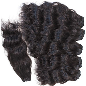 Extensions de cheveux humains vierges lisses bon marché à double trame brésilienne vietnamienne - Product Image 1