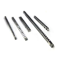 Barre de bus de terre à vis en aluminium AWG de taille de poteau personnalisée et connecteur de barre de masse neutre avec base en plastique