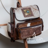 Nouveaux sacs à couches en cuir de vachette fait main, style western, avec protection RFID, ornés de pierres turquoise, personnalisables, vente en gros, pour usage quotidien