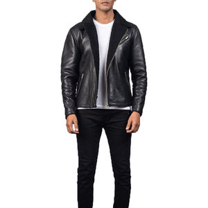 Professionally Design 2026 New Arrival Custom Windproof Casual Wear Stylish Fashion Genuine <b>Leather</b> <b>Jacket</b> for <b>Men</b> - Product Image 6