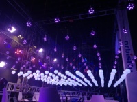 Eastsun Lumière Orbisfly Treuil DMX LED Pixel RGB Plafond Cinétique Mobile Show Club Discothèque dj Lumières Scène Lumières Décoration